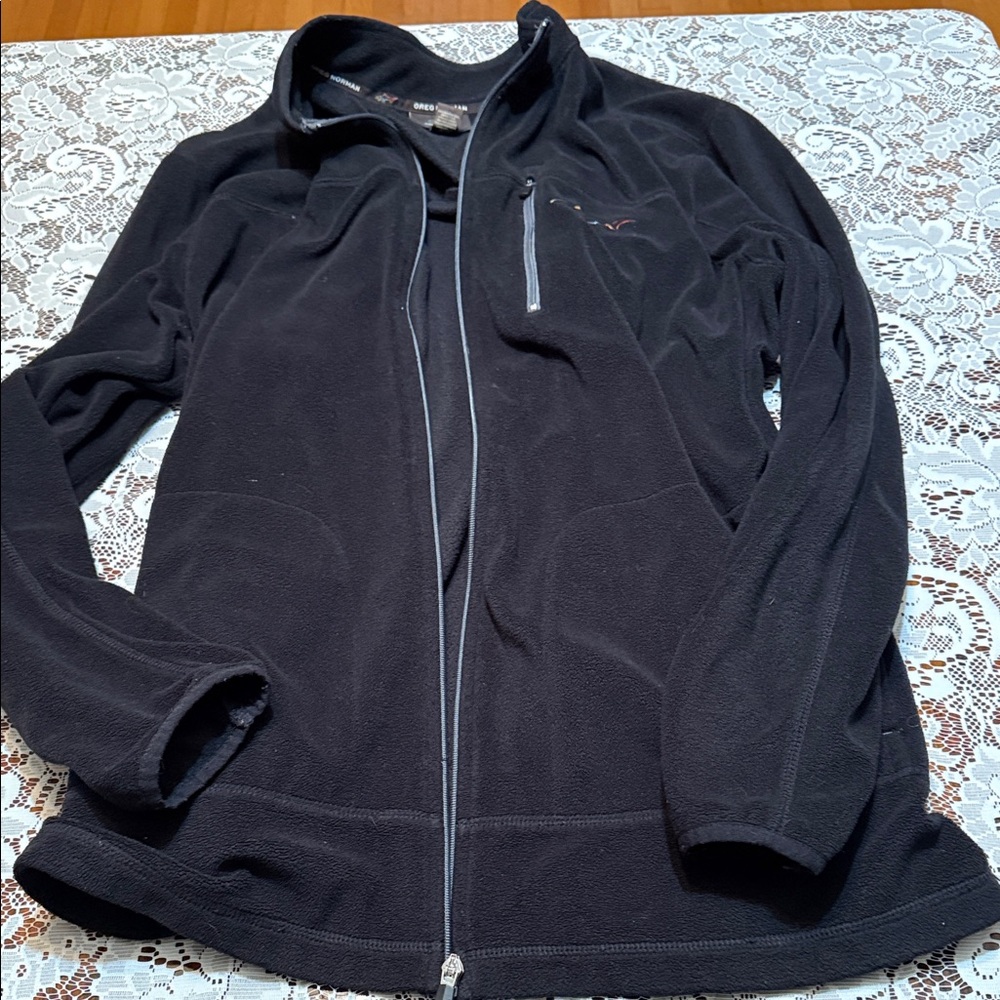 Tasso Elba Black Fleece Jacket - Greg Norman - size LT - men